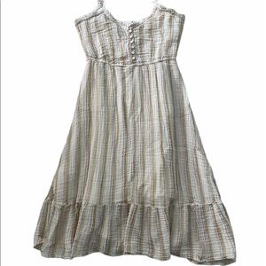 Aerie Tiered Spaghetti Strap Midi Dress | Size S